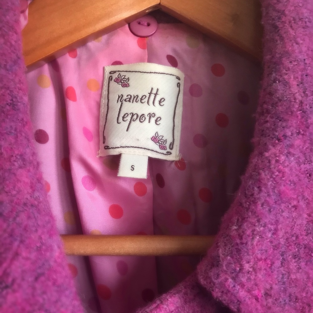 Vintage Nanette Lepore Size Small Pink Coat - Excellent Condition